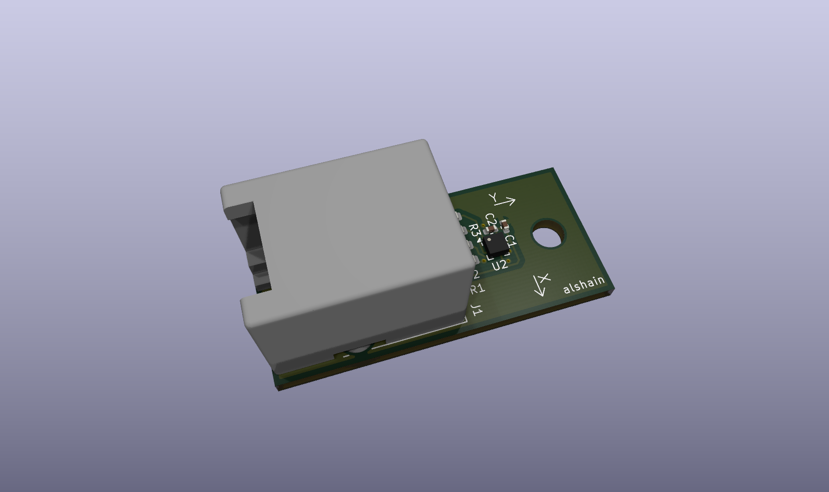 3 axis accelerometer module