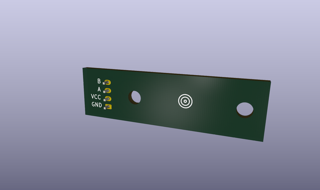 Magnetic quadrature encoder module