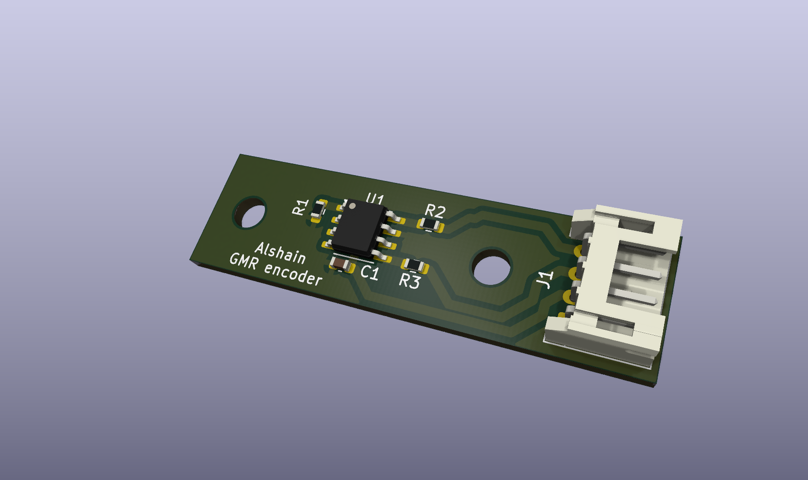 Magnetic quadrature encoder module