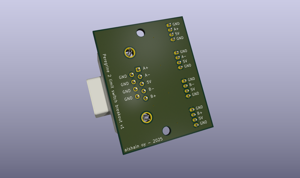 Peregrine 2, limit switch breakout board