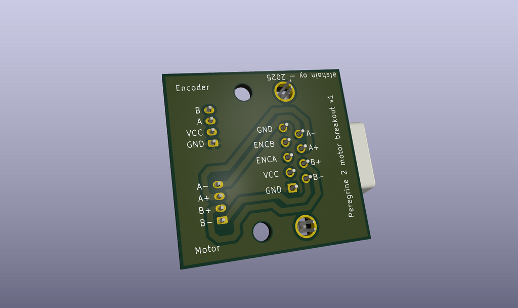Peregrine 2, motor breakout board