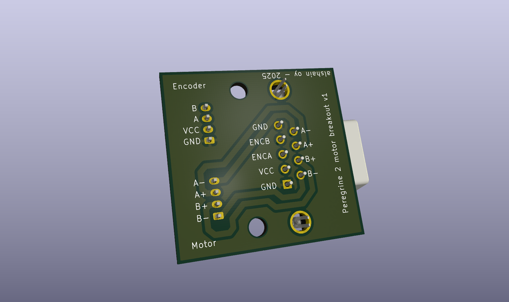 Peregrine 2, motor breakout board