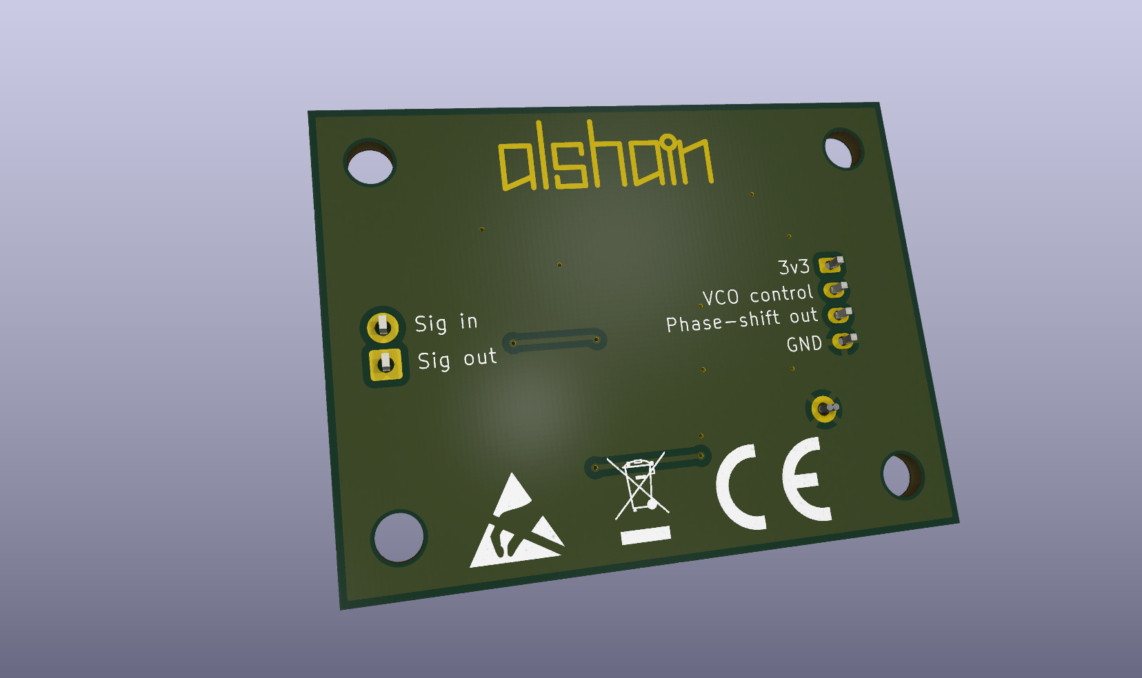 Phase shift to voltage converter