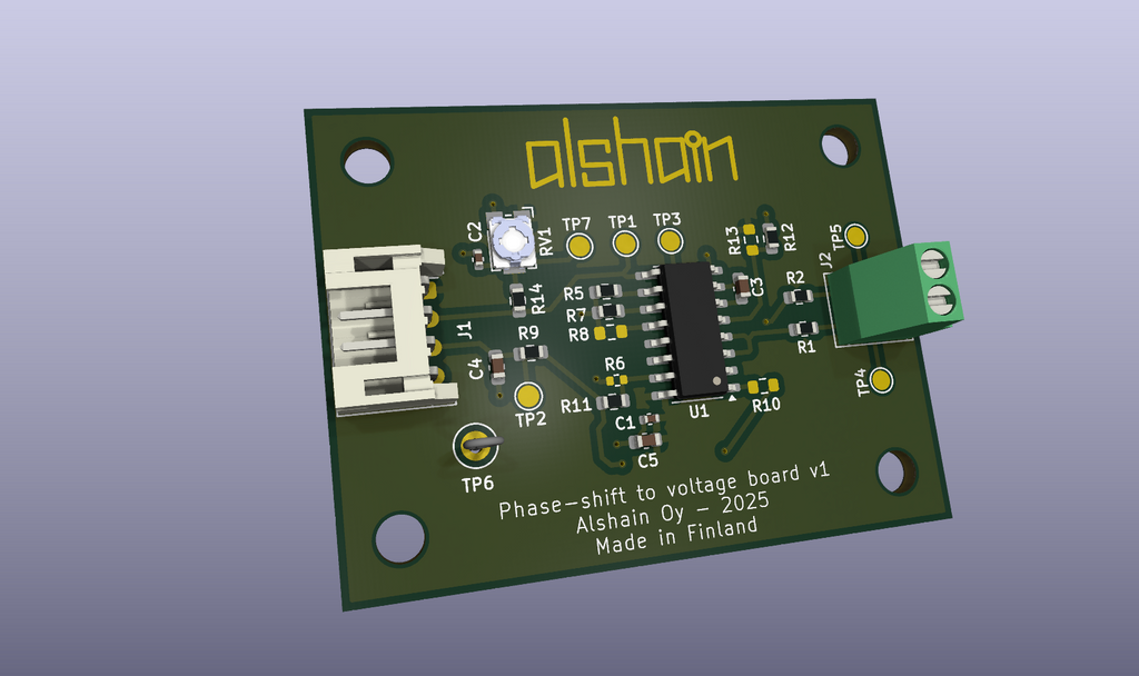 Phase shift to voltage converter