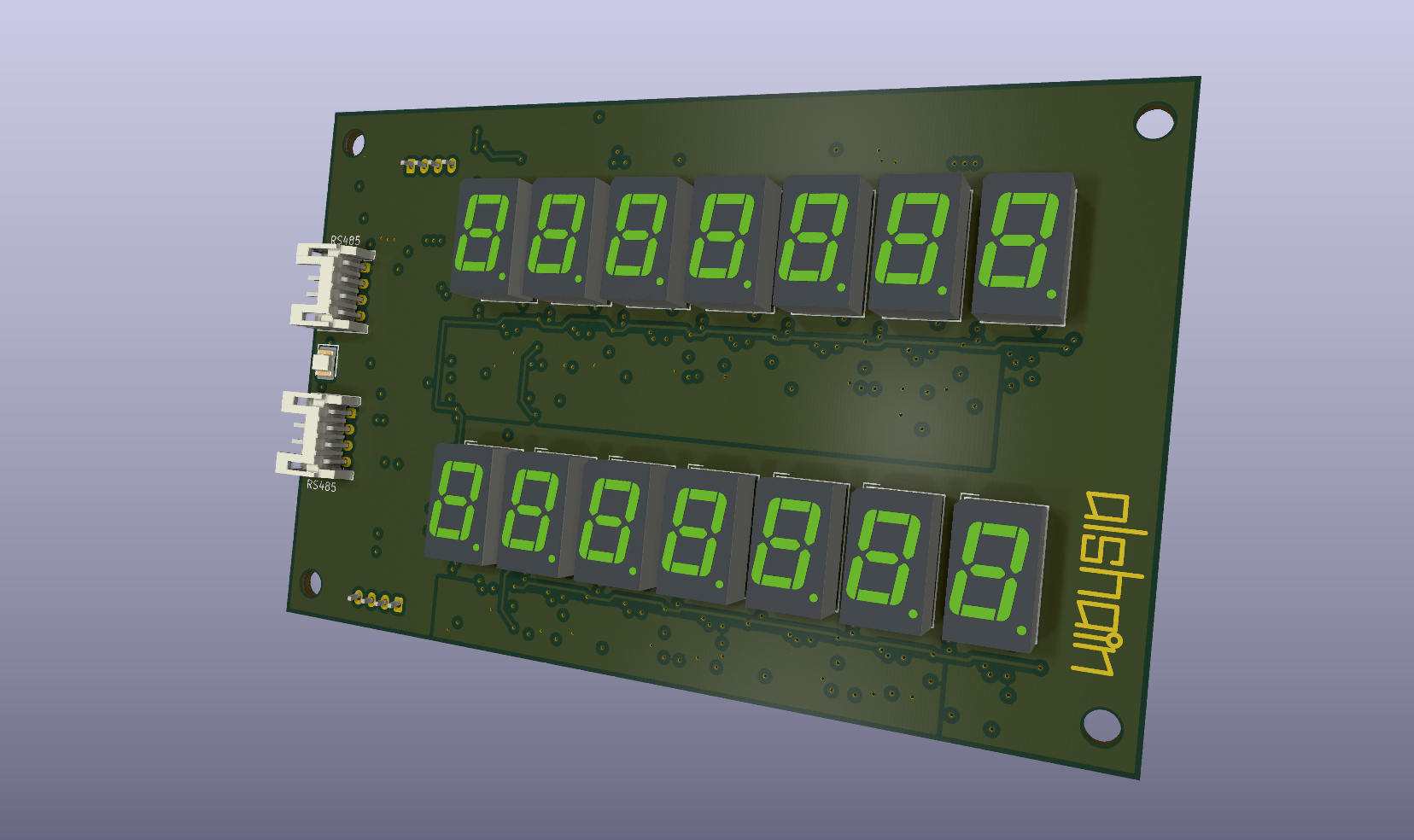 Intelligent 7-segment display module